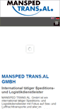 Mobile Screenshot of mansped-trans-al.de